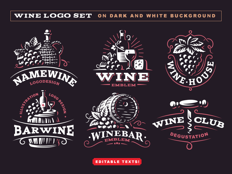 Wine Logo - Wine logo by Sergey Kovalenko | Dribbble | Dribbble