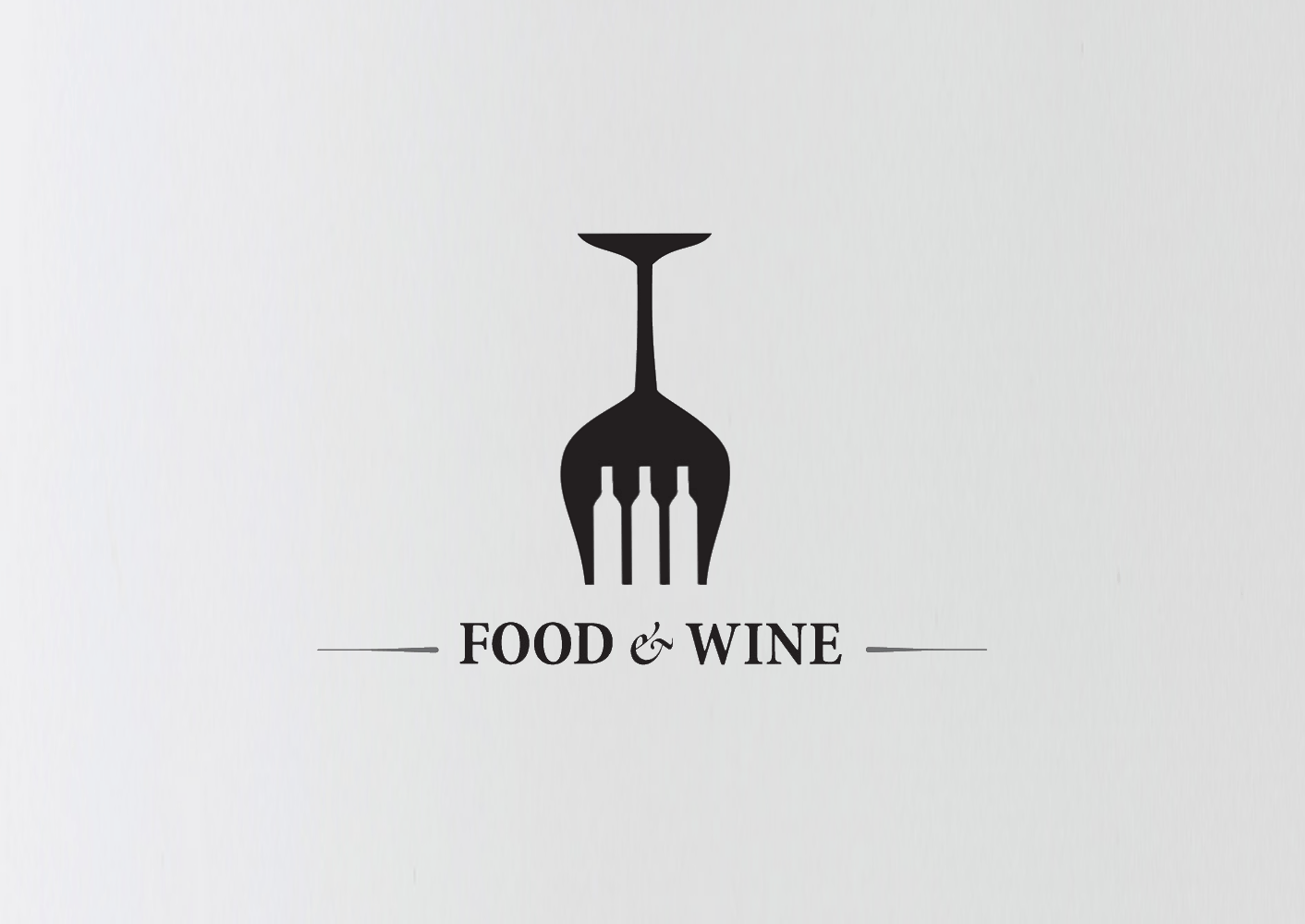 Wine Logo - The Food & Wine Bar / Logo