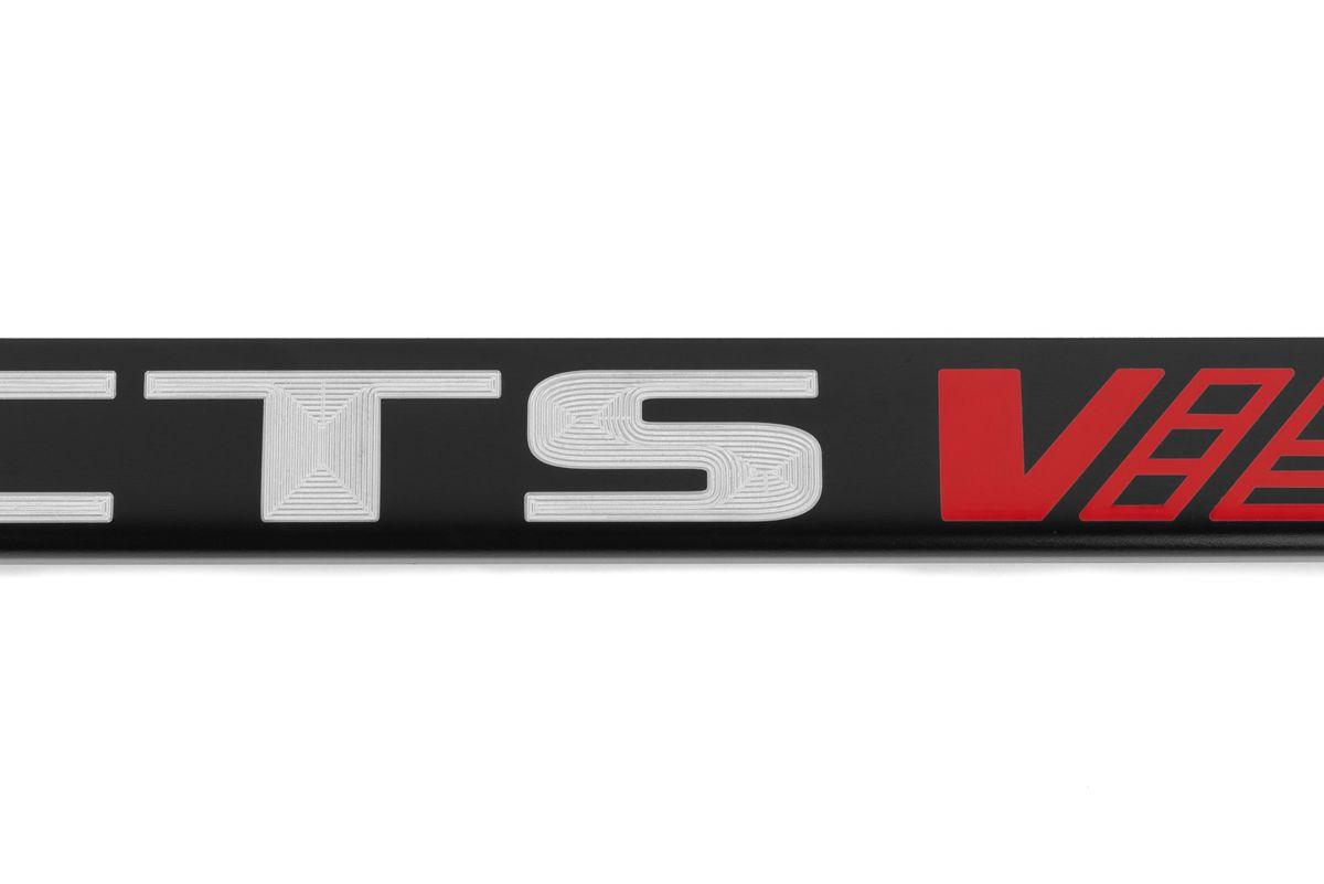 CTS-V Logo - Cadillac CTS-V Satin Black License Plate Frame
