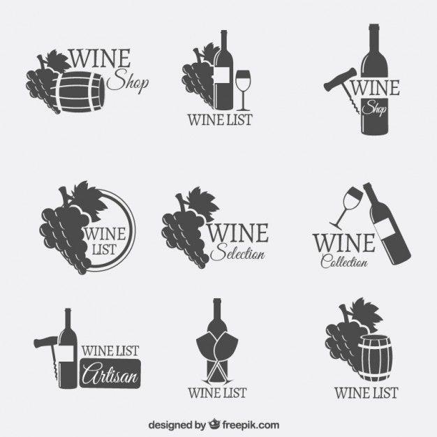 Wine Logo - Wine logos Vector