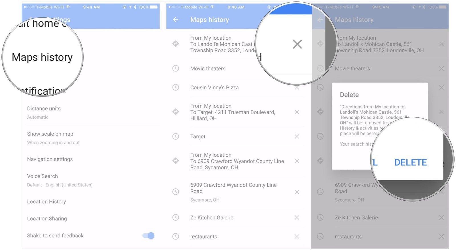 Google Maps History Logo - How to delete your search history and prior destinations in Google ...