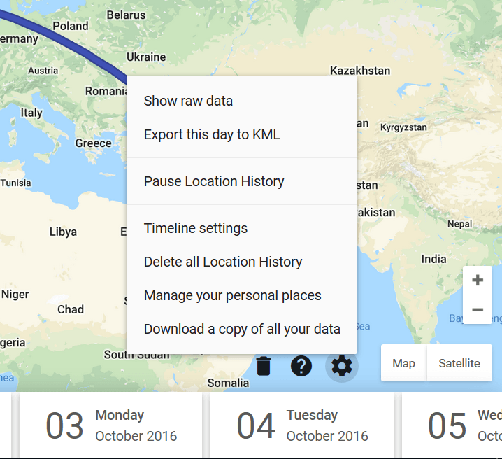 Google Maps History Logo - Turning Google Timeline into a travel map Applications Stack