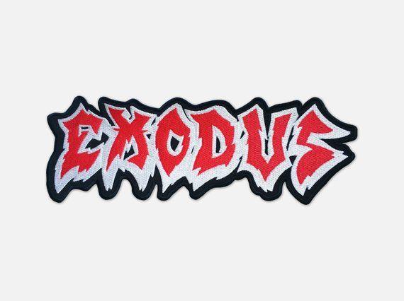 Exodus Logo - Exodus embroidered logo backpatch / backshape / back patch | Etsy