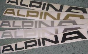 Grey Gold Logo - ALPINA Front Splitter Spoiler Logo Graphic Sticker Letter black silver
