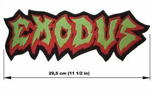 Exodus Logo - EXODUS logo BACK PATCH embroidered NEW thrash metal | eBay