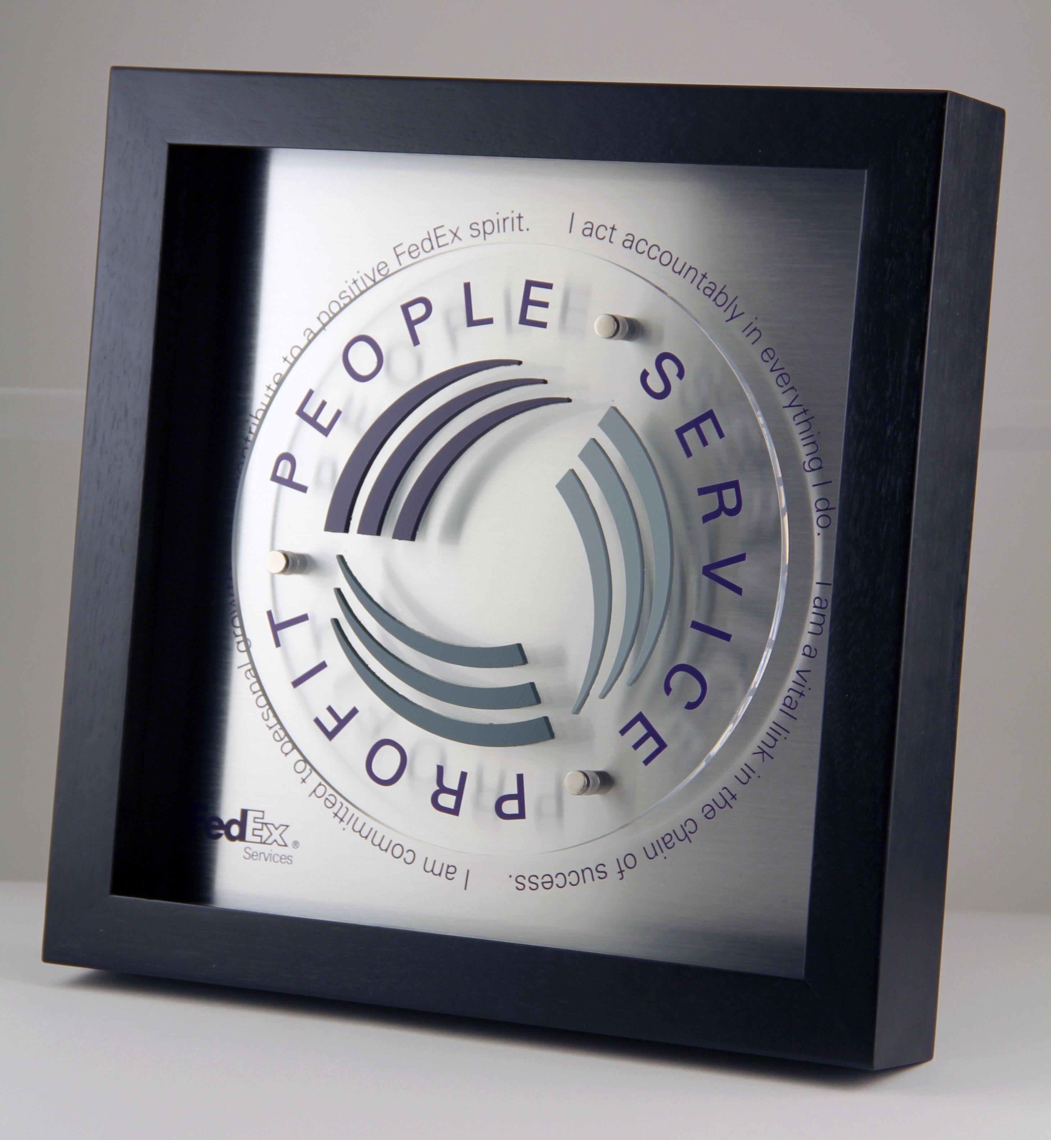 People Service Profit FedEx Logo - FedEx People Service Profit Plaque