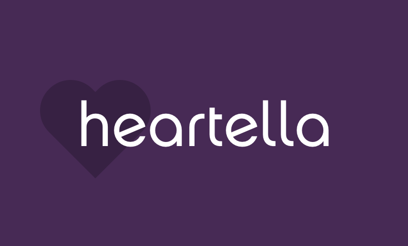 Purple Business Logo - Heartella is for sale