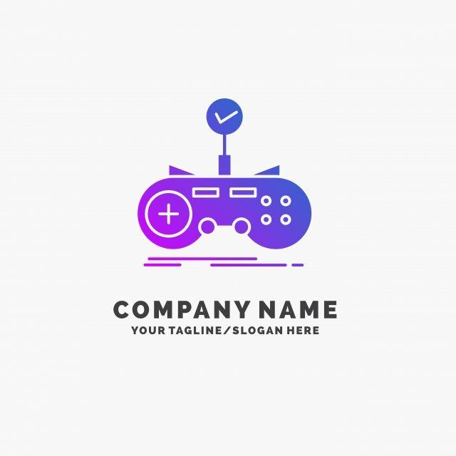 Purple Business Logo - Check, controller, game, gamepad, gaming Purple Business Logo Te, Ask