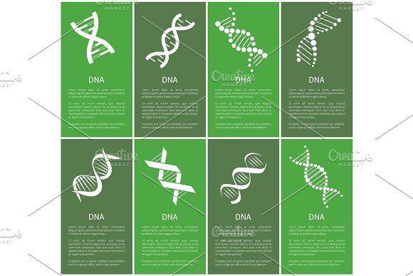 DNA Blue and Green Spiral Logo - DNA Set of White Spirals Isolated on Blue Backdrop Illustrations