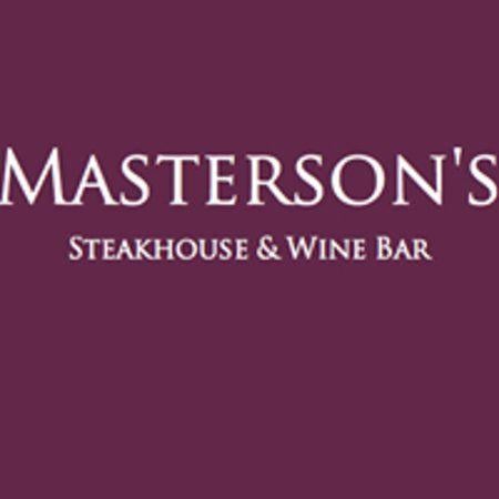 Purple Business Logo - Business logo with purple background of Masterson's Steak