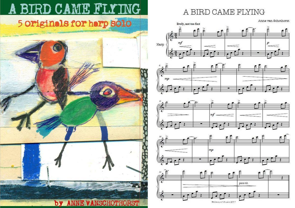 Flying Harp Logo - A Bird Came Flying | Harp and Soul Music