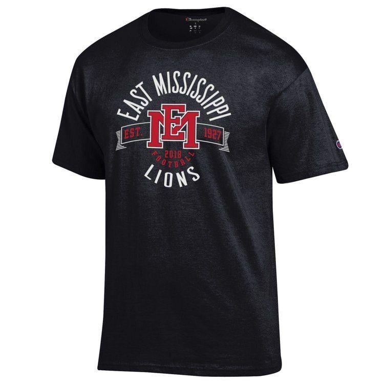 EMCC Lions Logo - Football Schedule Shirt