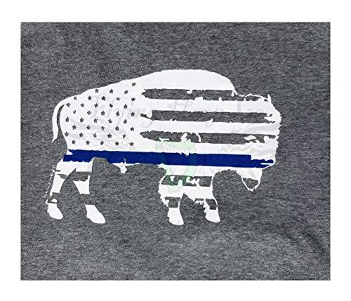 Flying Harp Logo - Buffalo Tee Shirt: Handmade