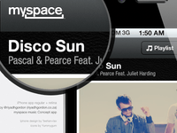 Myspace App Logo - myspace iPhone Concept App Radio & Shuffle icon by r.y.dh | Dribbble ...
