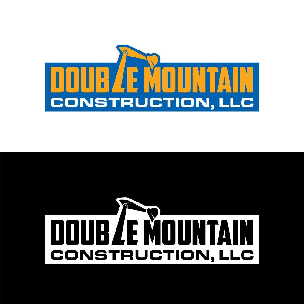 Double Mountain Logo - Professional, Masculine, Construction Company Logo Design for Double