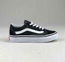 Girls Vans Shoes Logo - Kids Black And White Vans