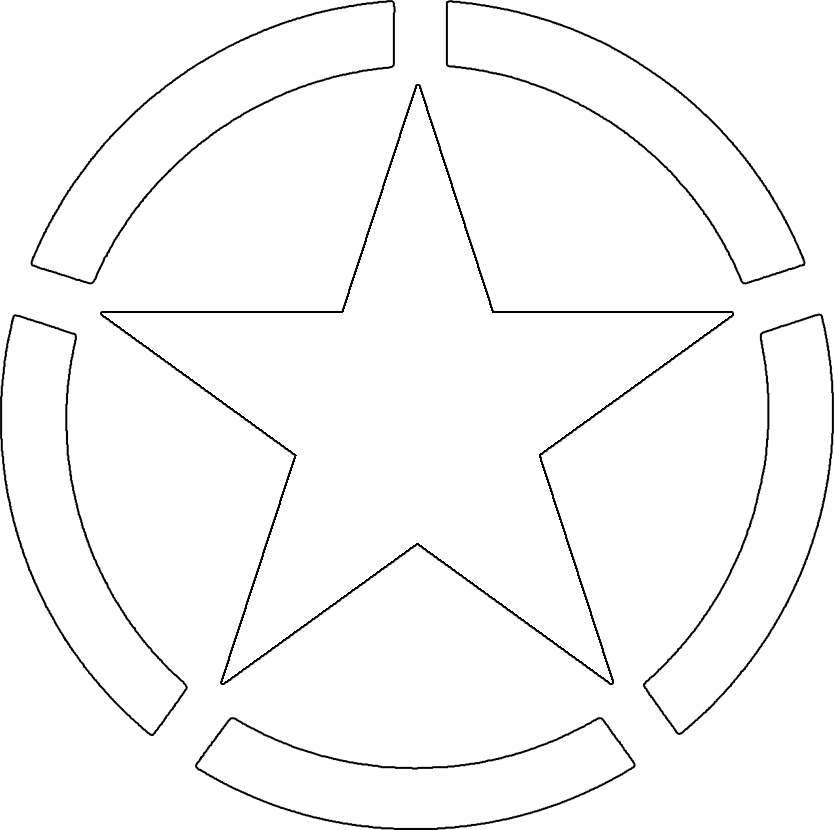 White Star Logo - Star Army Icon & Vector Icon and PNG Background