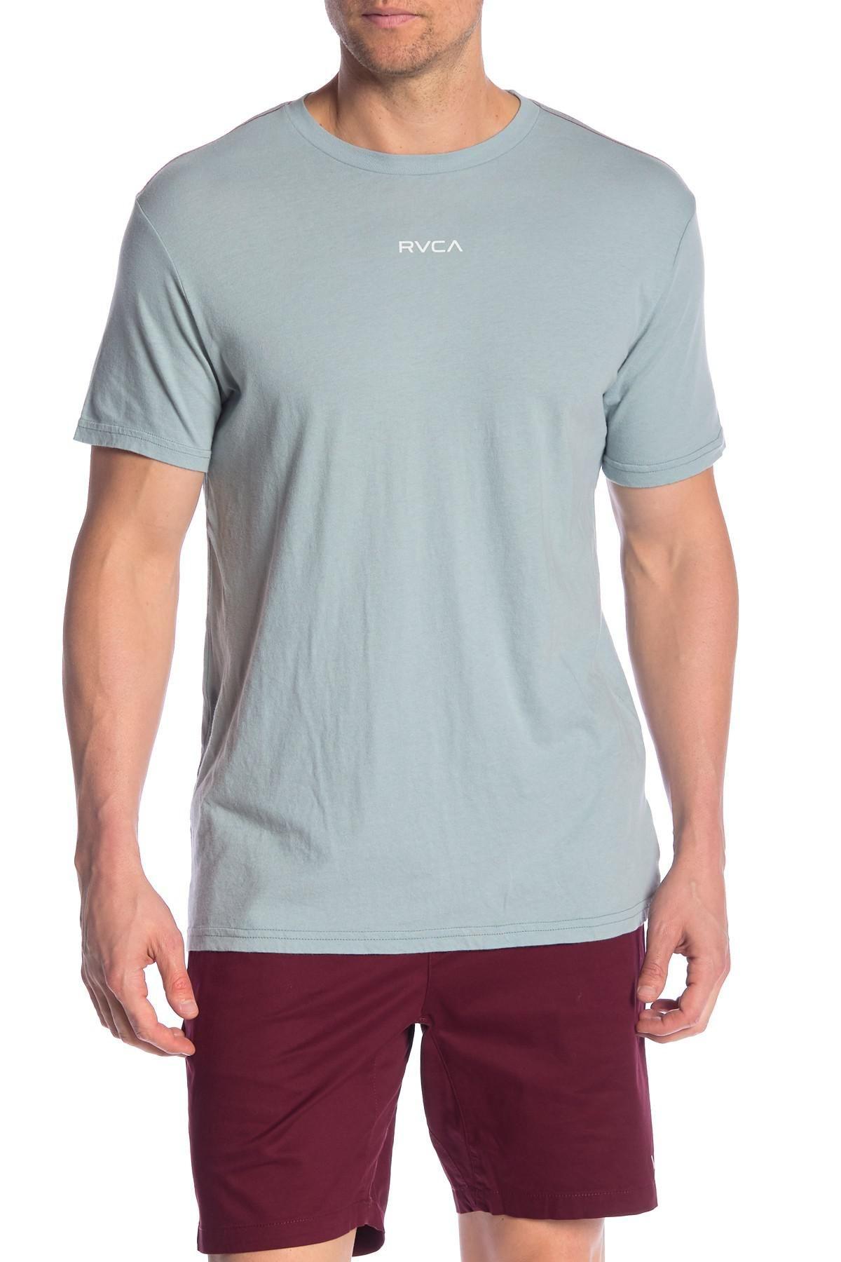 RVCA Small Logo - Lyst - Rvca Small Logo Graphic T-shirt in Blue for Men