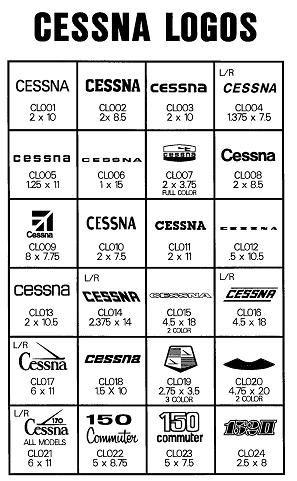 Cessna Logo - New Products : Higher Graphics, Your Source for Airplane Decals ...