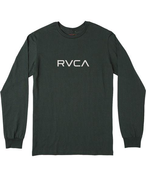RVCA Small Logo - Small RVCA Embroidered Long Sleeve T Shirt