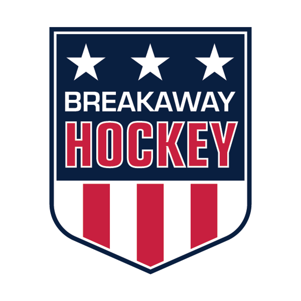 Red White Blue Hockey Logo - Breakaway Hockey