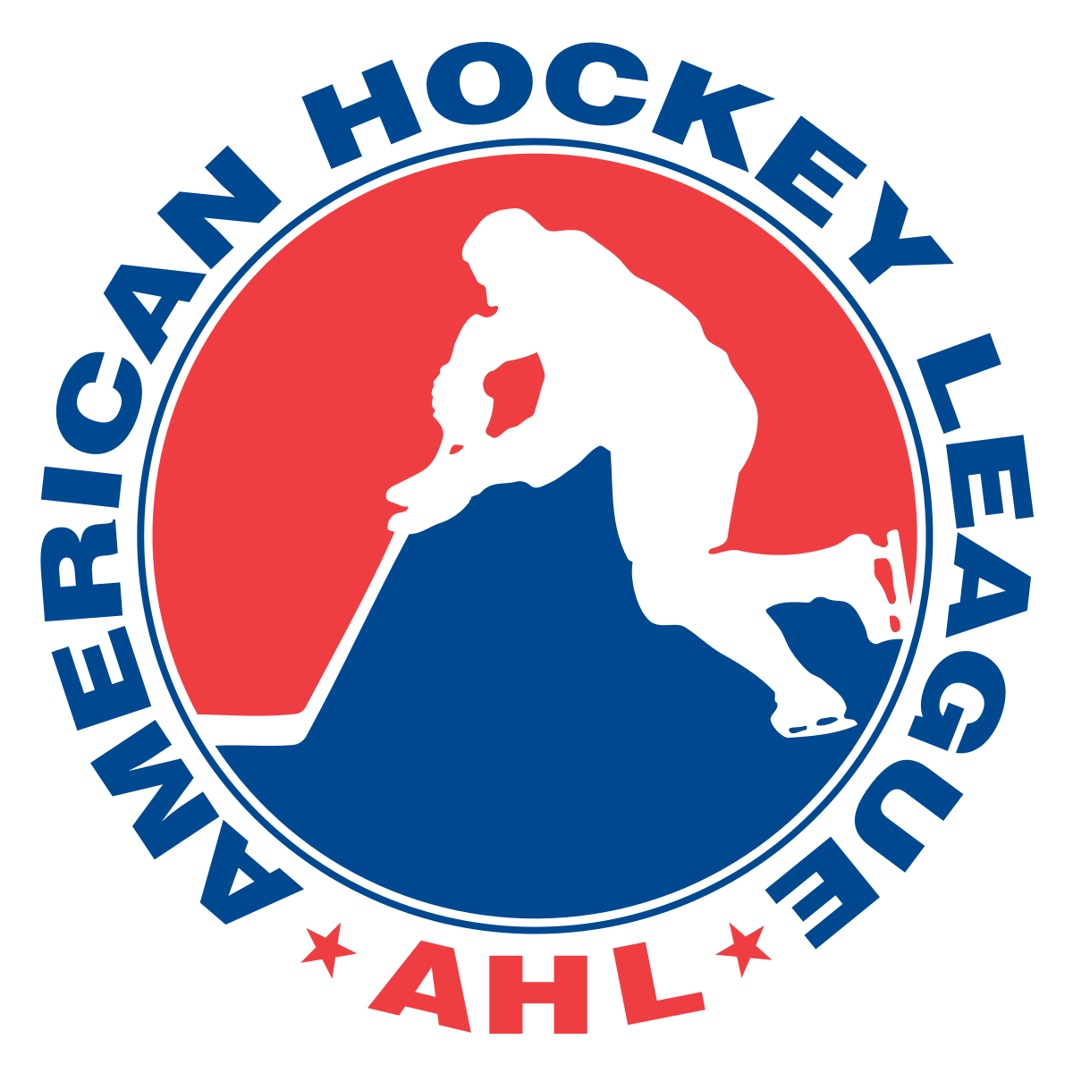 Red White Blue Hockey Logo - American Hockey League