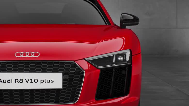 Audi R8 Headlight Logo - Audi R8 V10 plus – LED headlights with Audi laser light - Audi ...