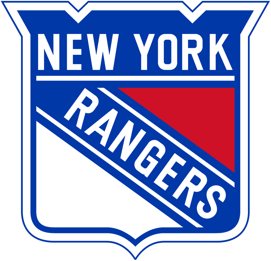 Red White Blue Hockey Logo - New York Rangers Primary Logo - National Hockey League (NHL) - Chris ...