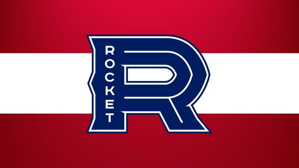Red White Blue Hockey Logo - Logo and uniform reveal of the Laval Rocket