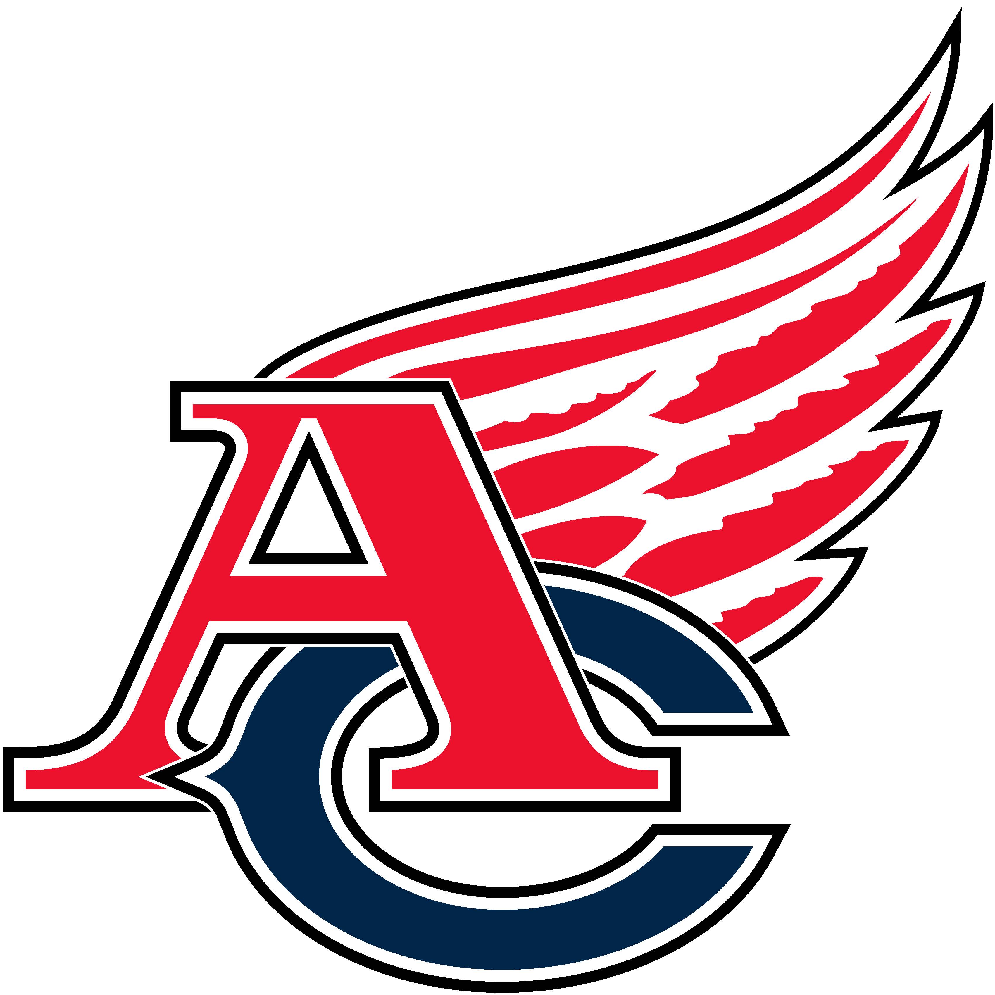 Red White Blue Hockey Logo - Wings Logo