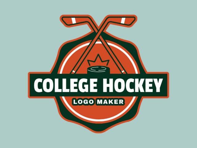 Red White Blue Hockey Logo - Placeit - College Hockey Logo Maker