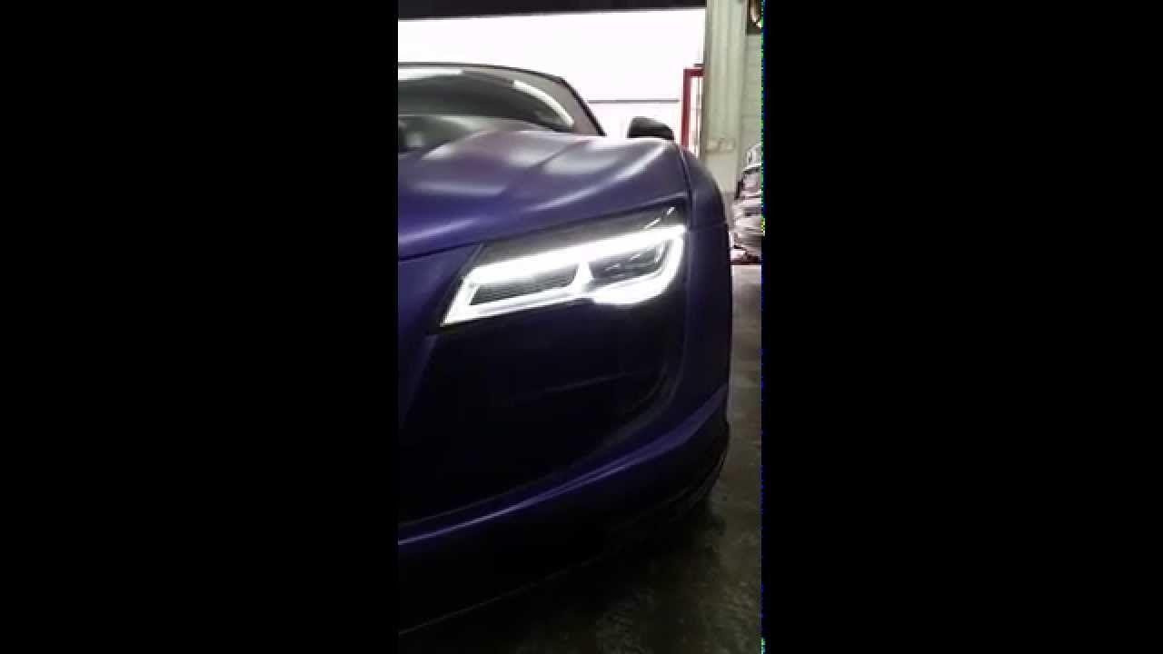 Audi R8 Headlight Logo - PROGRESSIVE] AUDI R8 LIGHTING FACELIFT CONVERSION [2014] - YouTube