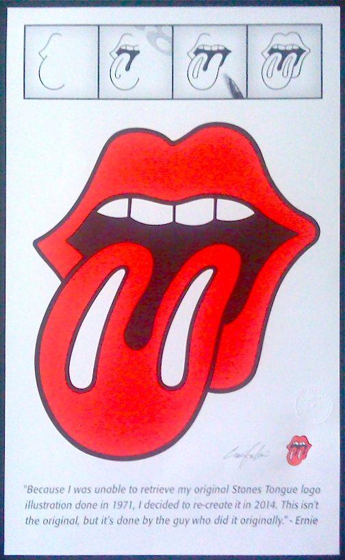 Original Rolling Stones Logo - Charitybuzz: Original 2014 Rolling Stones Tongue Logo Print Signed ...