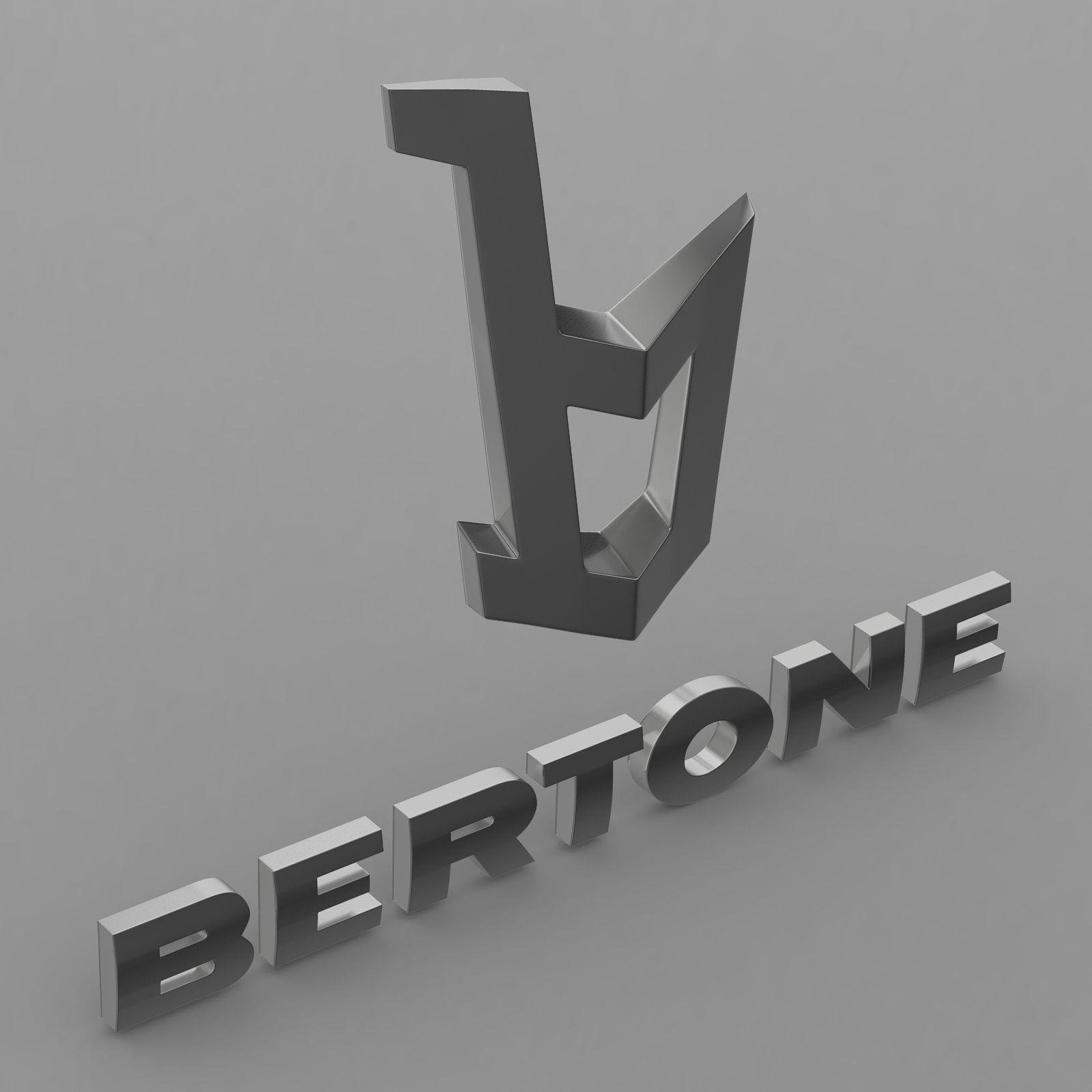 Bertone Car Logo - 3D model bertone logo