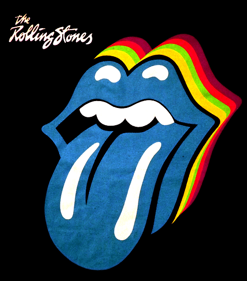 Original Rolling Stones Logo - Image about blue in Music by Destiny Rose on We Heart It