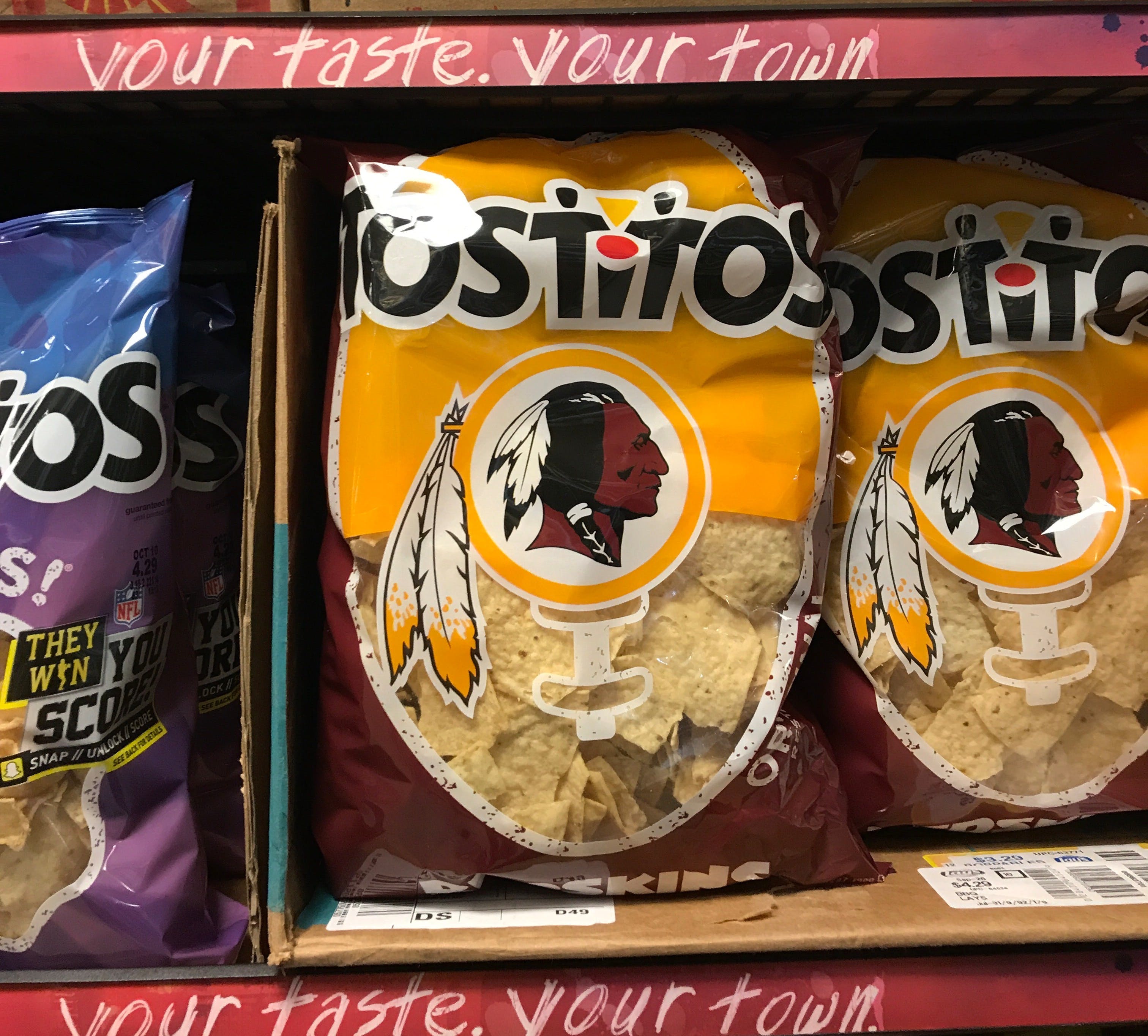 Tostitos Chips Logo - Tostitos Put Washington NFL Team Logo on Bag, Setting Off Debate on ...