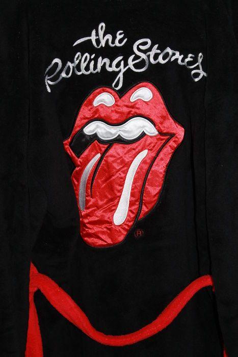 Original Rolling Stones Logo - The Rolling Stones Bathrobe With Satin Tongue Logos Original Musidor ...