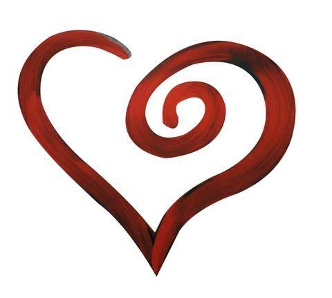 Red Swirl Logo - Swirl Heart