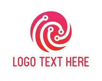 Red Swirl Logo - Swirl Logo Maker