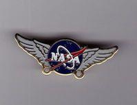 Rare NASA Logo - Rare NASA Logo Flight Wings Space Mission Enamel Pin Badge