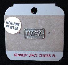 Rare NASA Logo - Genuine Pewter NASA Logo Pin Badge Rare