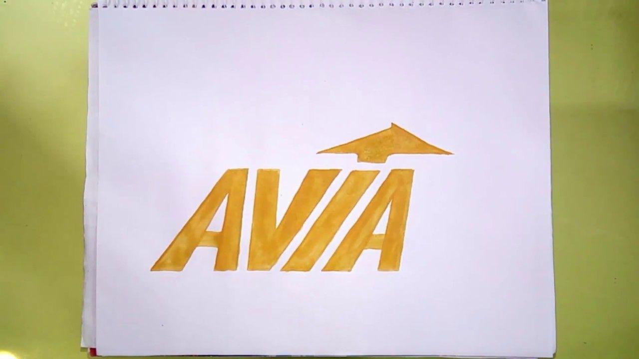 Avia Logo - How to draw the Avia logo - YouTube