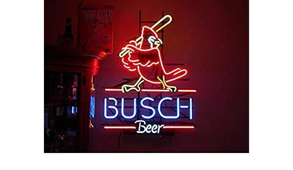 Cardinal Windows Logo - Urby® Cardinal Busch Beer Real Glass Neon Light Sign Home Beer Bar