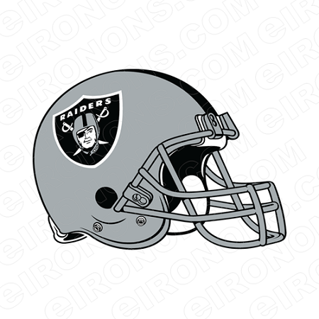 Oakland Raiders Logo - OAKLAND RAIDERS HELMET LOGO SPORTS NFL FOOTBALL T SHIRT IRON ON