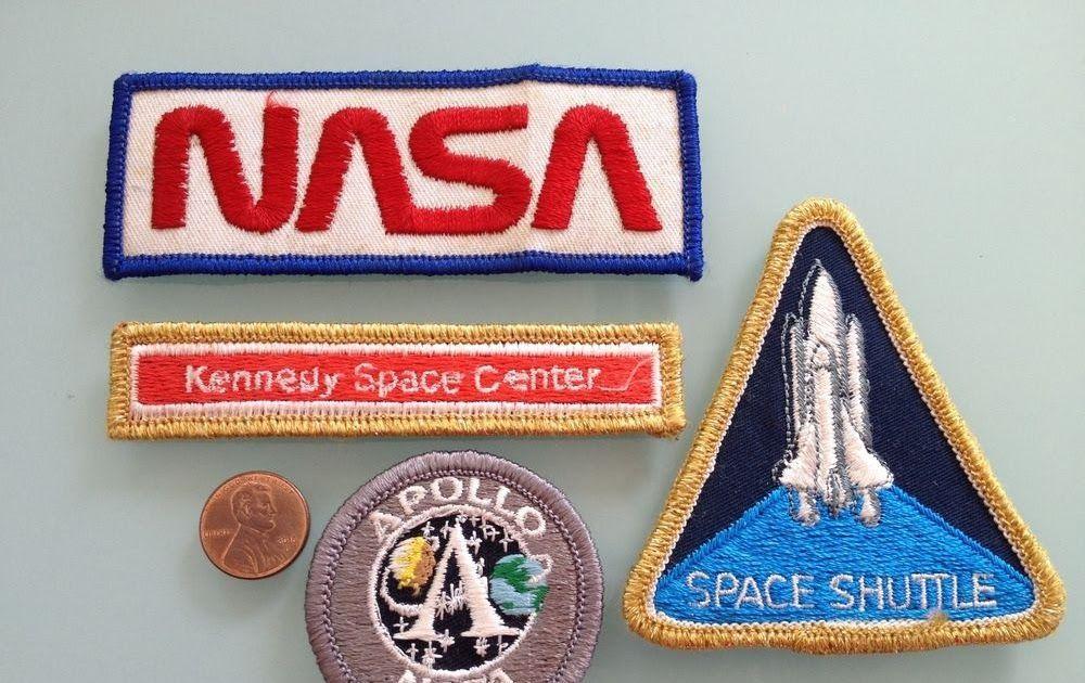 Rare NASA Logo - 4 Vintage NASA space PATCH LOT unused RARE 3 iron on Apollo Shuttle ...