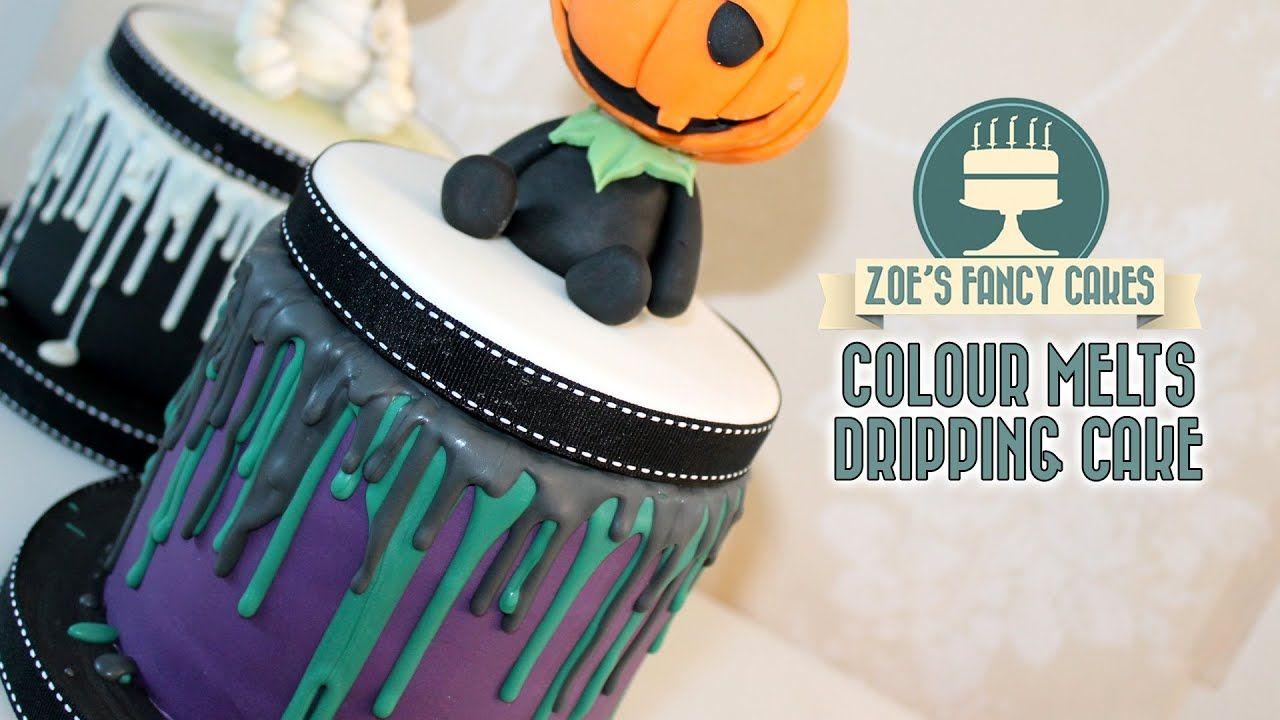 Drip Melt Logo - Dripping cake effect using colour melts Renshaws - YouTube