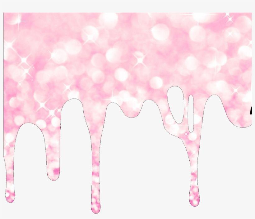 Drip Melt Logo - Drip Melt Slime Pink Glitter Freetoedit Transparent PNG