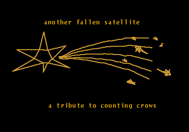 Counting Crows Logo - Another Fallen Satellite--A Tribute To Counting Crows