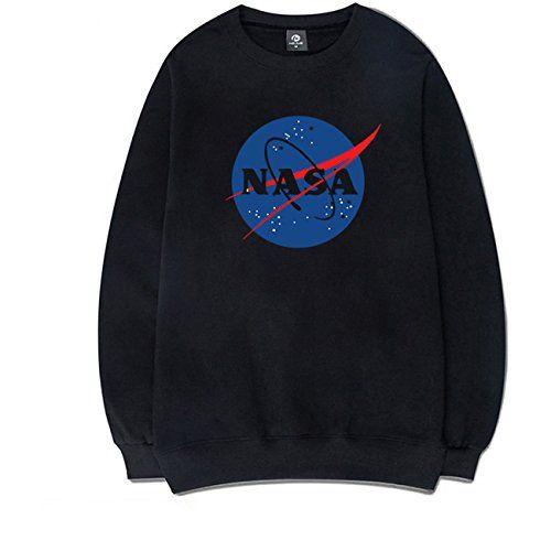 Kangaroo Clothing Logo - Coli&Tori Fashion NASA Logo Print Hoodie Sweatshirt with Kangaroo ...