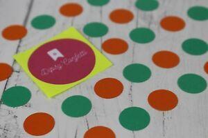 Orange and Green Circle Logo - Orange and Green Circle Table Top Confetti Wedding Birthday ...
